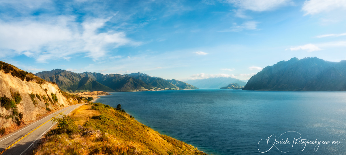 New Zealand  Lake Hawea Panorama